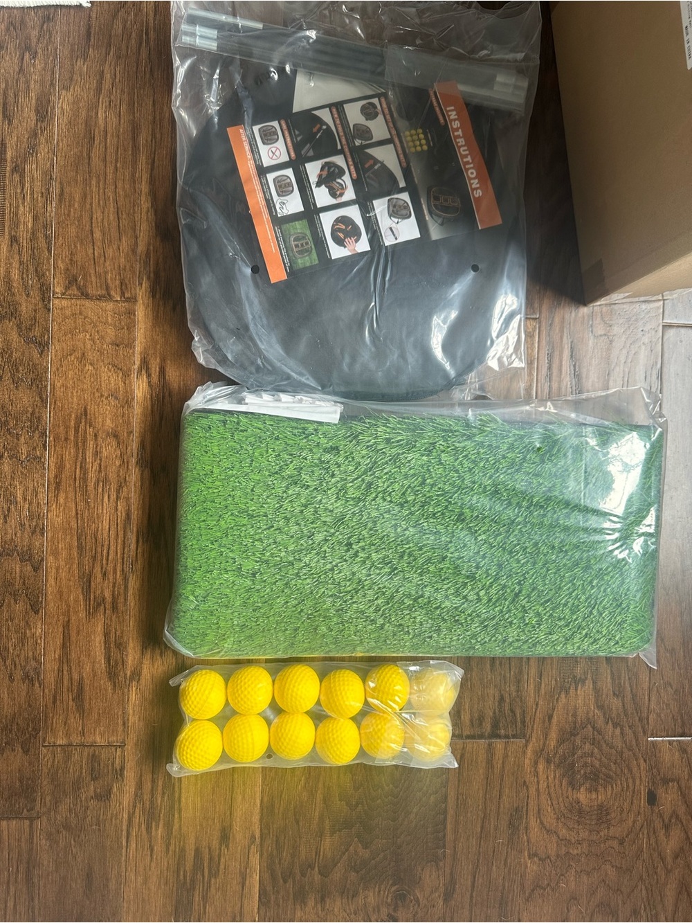 NEW Birdie Blast Professional Golf Net & Dual Turf Hitting Mat w/ Balls